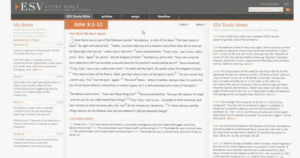 The online ESV Study Bible is available for free with the purchase of an ESV Study Bible.